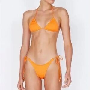 triangl swimwear Orange Triangle String Bikini